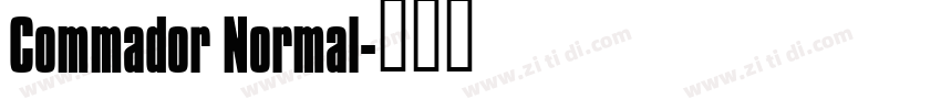 Commador Normal字体转换